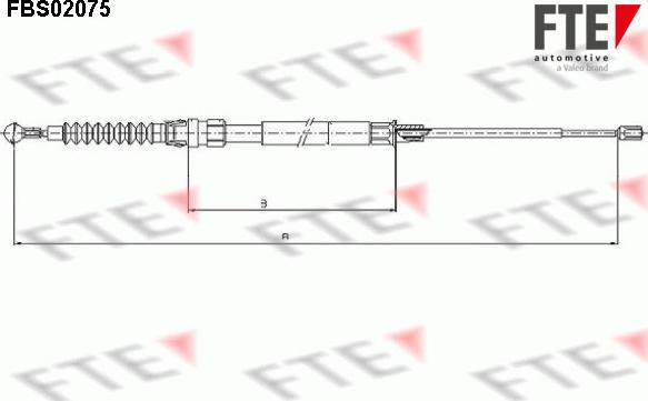 FTE 9250076 - Trose, Stāvbremžu sistēma adetalas.lv