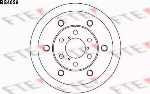 FTE BS4659 - Bremžu diski adetalas.lv