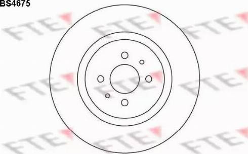 FTE BS4675 - Bremžu diski adetalas.lv