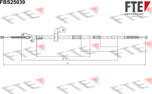 FTE FBS25039 - Trose, Stāvbremžu sistēma adetalas.lv