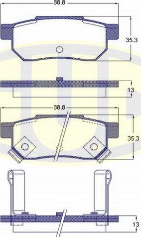 G.U.D. GBP023302 - Bremžu uzliku kompl., Disku bremzes adetalas.lv