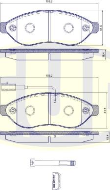 G.U.D. GBP880140 - Bremžu uzliku kompl., Disku bremzes adetalas.lv