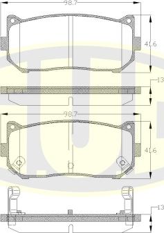 G.U.D. GBP880170 - Bremžu uzliku kompl., Disku bremzes adetalas.lv