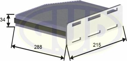 G.U.D. GCF2939C - Filtrs, Salona telpas gaiss adetalas.lv