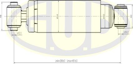 G.U.D. GSA553307 - Amortizatora statnes balsts adetalas.lv