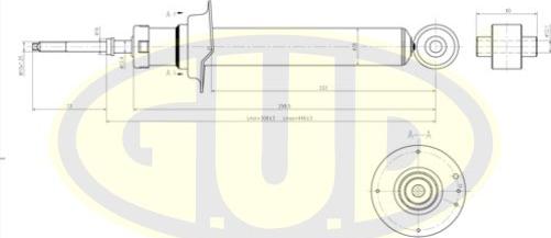 G.U.D. GSA341120 - Amortizators adetalas.lv