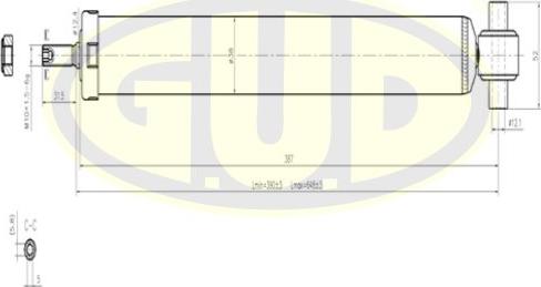 G.U.D. GSA343459 - Amortizatora statnes balsts adetalas.lv