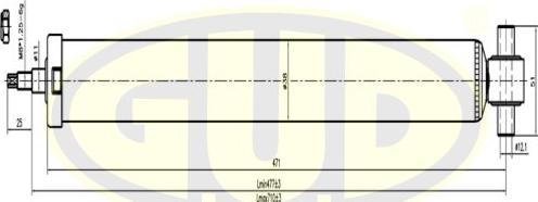 G.U.D. GSA343412 - Amortizatora statnes balsts adetalas.lv