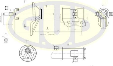G.U.D. GSA333304 - Amortizators adetalas.lv