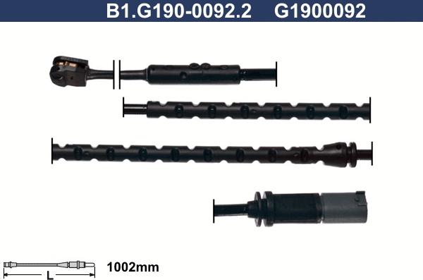 Galfer B1.G190-0092.2 - Indikators, Bremžu uzliku nodilums adetalas.lv