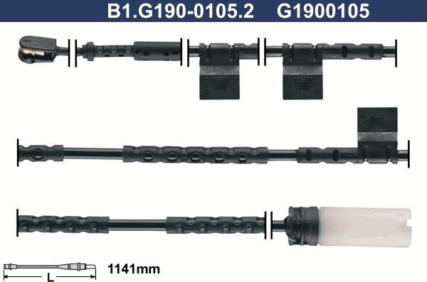 Galfer B1.G190-0105.2 - Indikators, Bremžu uzliku nodilums adetalas.lv