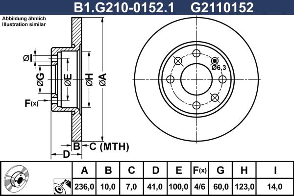 Galfer B1.G210-0152.1 - Bremžu diski adetalas.lv