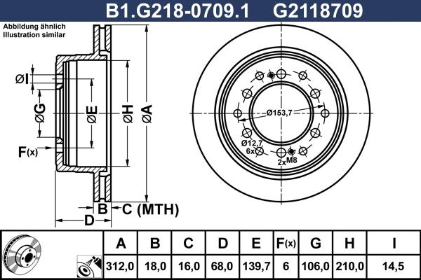 Galfer B1.G218-0709.1 - Bremžu diski adetalas.lv