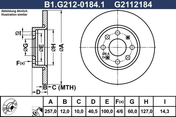 Galfer B1.G212-0184.1 - Bremžu diski adetalas.lv