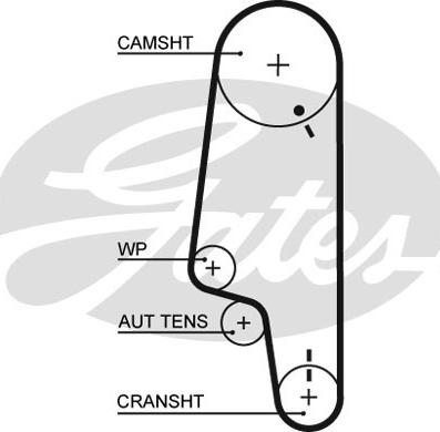 Gates KP25427XS - Ūdenssūknis + Zobsiksnas komplekts adetalas.lv