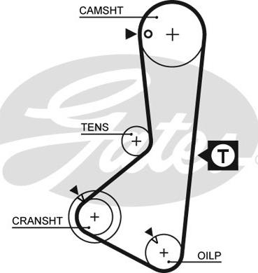 Gates 1075RM - Zobsiksna adetalas.lv