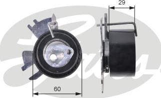 Gates T43231 - Spriegotājrullītis, Gāzu sadales mehānisma piedziņas siksna adetalas.lv