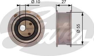 Gates T42042 - Spriegotājrullītis, Gāzu sadales mehānisma piedziņas siksna adetalas.lv