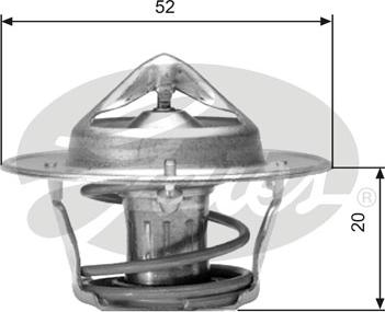 Gates TH04182G1 - Termostats, Dzesēšanas šķidrums adetalas.lv