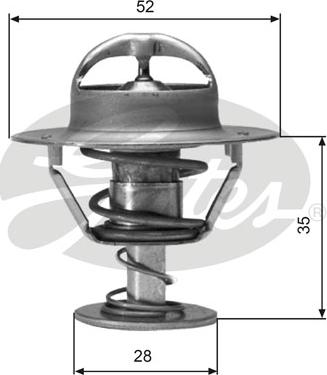 Gates TH04382G1 - Termostats, Dzesēšanas šķidrums adetalas.lv