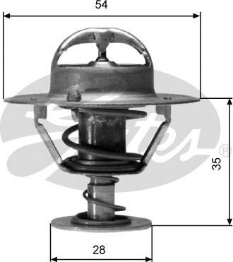 Gates TH04282G1 - Termostats, Dzesēšanas šķidrums adetalas.lv