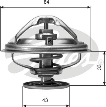 Gates TH06582G1 - Termostats, Dzesēšanas šķidrums adetalas.lv