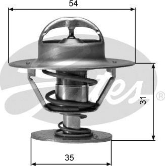 Gates TH00691G1 - Termostats, Dzesēšanas šķidrums adetalas.lv