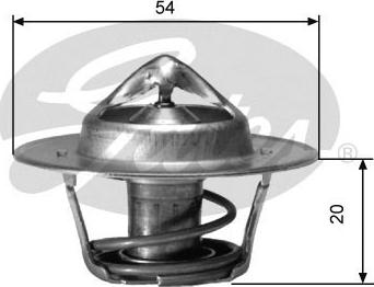 Gates TH00182G3 - Termostats, Dzesēšanas šķidrums adetalas.lv