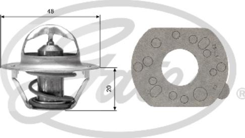 Gates TH00382G1 - Termostats, Dzesēšanas šķidrums adetalas.lv