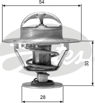 Gates TH02491G1 - Termostats, Dzesēšanas šķidrums adetalas.lv