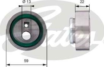 GATES-AU T41129 - Spriegotājrullītis, Gāzu sadales mehānisma piedziņas siksna adetalas.lv