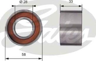 GATES-AU T41290 - Spriegotājrullītis, Gāzu sadales mehānisma piedziņas siksna adetalas.lv