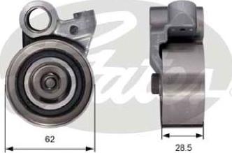 GATES-AU T41288 - Spriegotājrullītis, Gāzu sadales mehānisma piedziņas siksna adetalas.lv