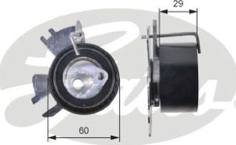 GATES-AU T43231 - Spriegotājrullītis, Gāzu sadales mehānisma piedziņas siksna adetalas.lv