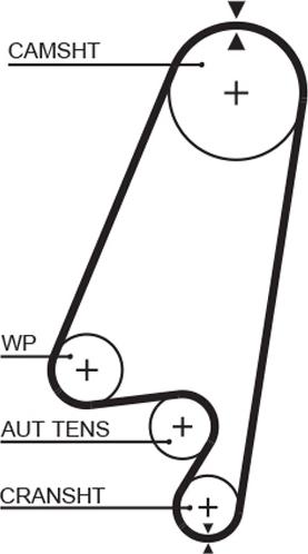 GATES-AU T1022 - Zobsiksna adetalas.lv