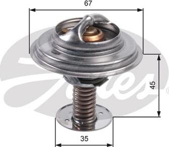 GATES-AU TH45688G1 - Termostats, Dzesēšanas šķidrums adetalas.lv