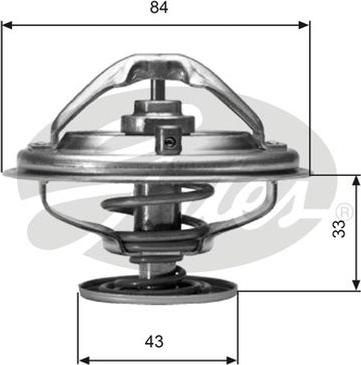 GATES-AU TH06582G1 - Termostats, Dzesēšanas šķidrums adetalas.lv