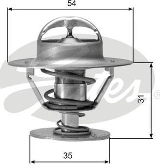 GATES-AU TH00682G1 - Termostats, Dzesēšanas šķidrums adetalas.lv