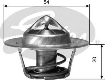 GATES-AU TH00191 - Termostats, Dzesēšanas šķidrums adetalas.lv