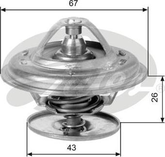 GATES-AU TH11886G1 - Termostats, Dzesēšanas šķidrums adetalas.lv