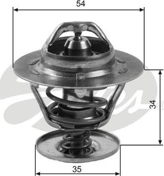 GATES-AU TH11383G1 - Termostats, Dzesēšanas šķidrums adetalas.lv