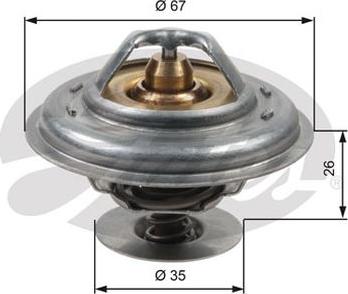 GATES-AU TH13287G1 - Termostats, Dzesēšanas šķidrums adetalas.lv