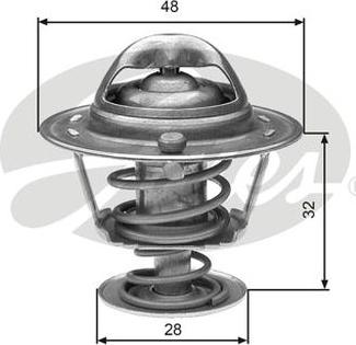 GATES-AU TH32576G1 - Termostats, Dzesēšanas šķidrums adetalas.lv