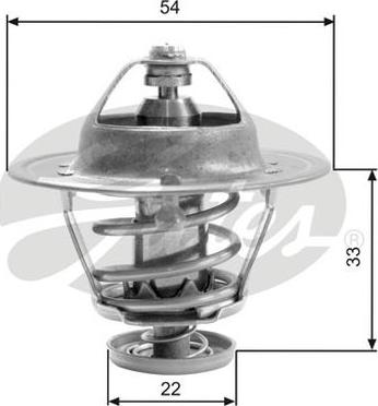 GATES-AU TH22682G1 - Termostats, Dzesēšanas šķidrums adetalas.lv