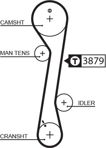 GATES-BR 5457XS - Zobsiksna adetalas.lv