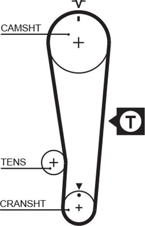 GATES-BR 5284XS - Zobsiksna adetalas.lv