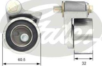 GATES-BR T41306 - Spriegotājrullītis, Gāzu sadales mehānisma piedziņas siksna adetalas.lv