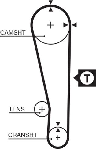 GATES-MX T185 - Zobsiksna adetalas.lv