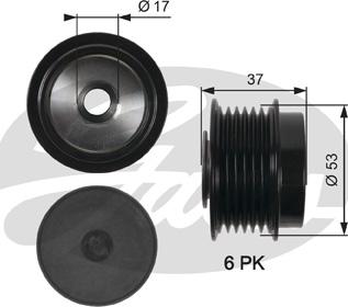 GATES-SEA OAP7015 - Piedziņas skriemelis, Ģenerators adetalas.lv