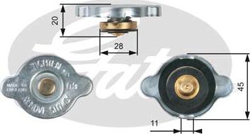 GATES-SEA RC124 - Vāciņš, Radiators adetalas.lv